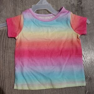 GARANIMALS Bright Ombre Rainbow Short Sleeve Tee Shirt